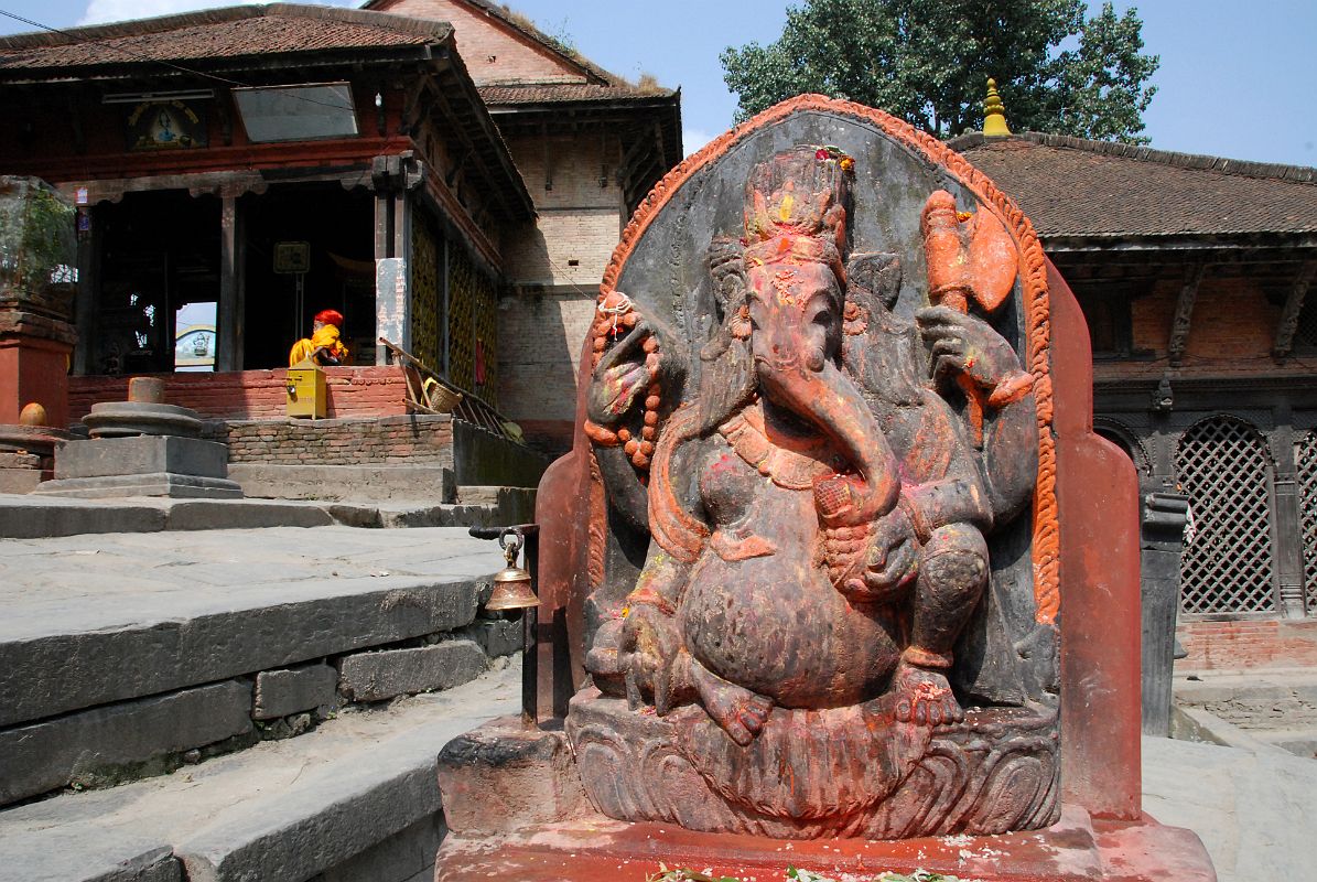 07 Kathmandu Gokarna Mahadev Temple Ganesh Statue 